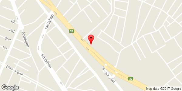 موقعیت آهن آلات اصغری روی نقشه