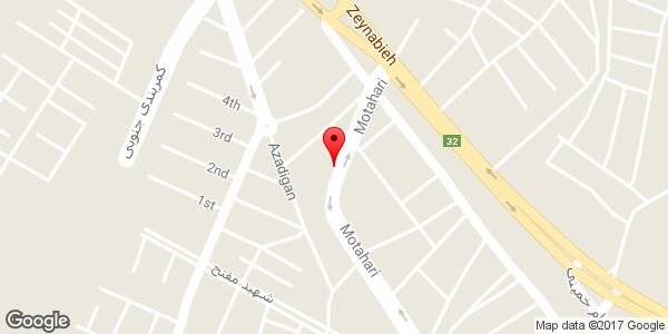 موقعیت دفتر تاسیسات آریا روی نقشه