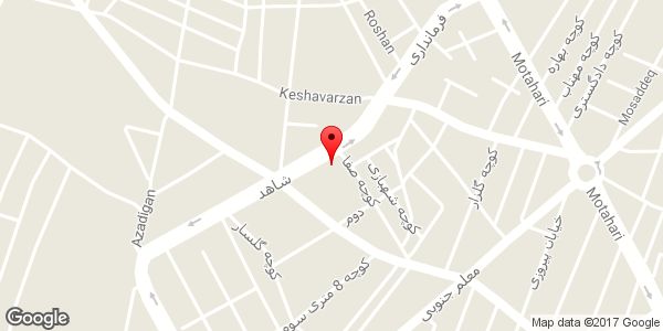 موقعیت وسایل ورزشی بوستان دانش روی نقشه