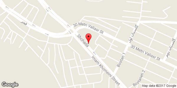 موقعیت صافکاری و شاسی کشی فرید روی نقشه