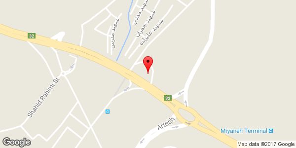 موقعیت تیرچه صنعتی فولاد سازه روی نقشه