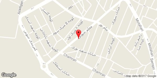 موقعیت فروشگاه قطعات کامپیوتر سخت افزار روی نقشه