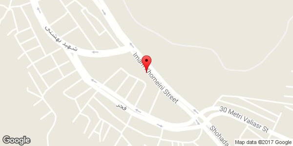 موقعیت شیشه خم اتومبیل شهرام روی نقشه