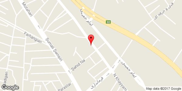 موقعیت خیاطی گلبرگ روی نقشه