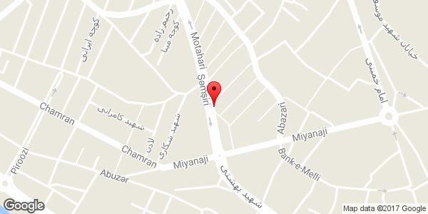 موقعیت گالری مبل شهرام روی نقشه
