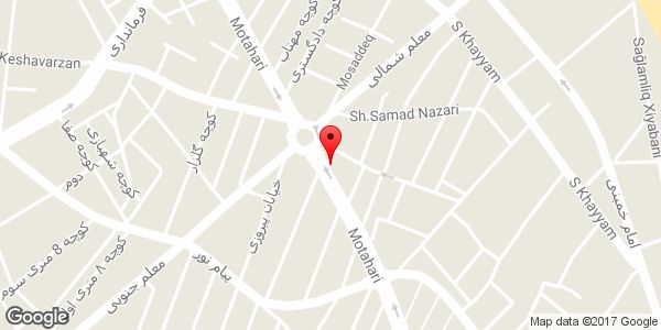 موقعیت پارچه سرای زرین روی نقشه