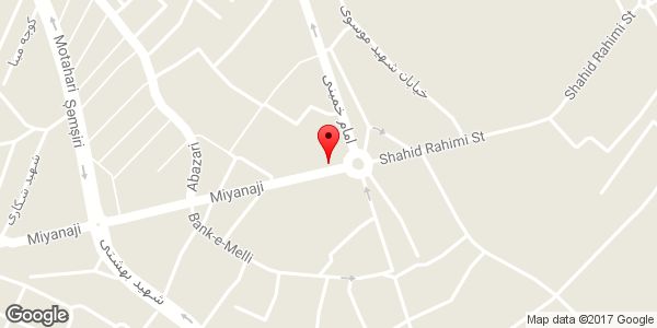 موقعیت موبایل یگانه روی نقشه