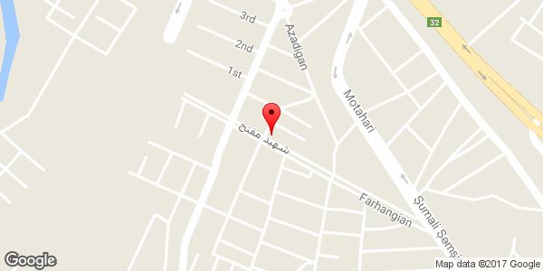 موقعیت فروشگاه لباس رز سفید روی نقشه