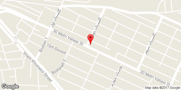 موقعیت خواربار فروشی میلاد روی نقشه