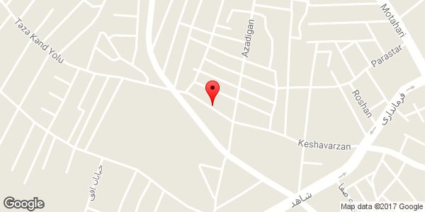 موقعیت باشگاه پرورش اندام آریا روی نقشه