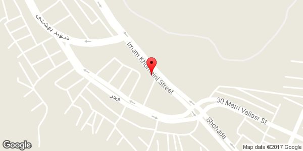 موقعیت شیشه اتومبیل رضا روی نقشه