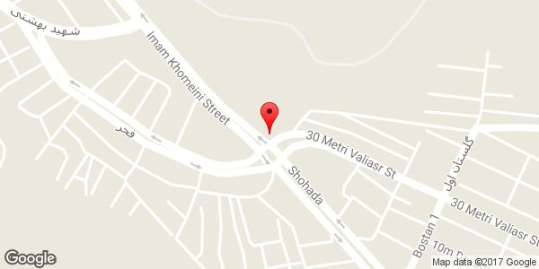 موقعیت گلستان شهدای میانه روی نقشه