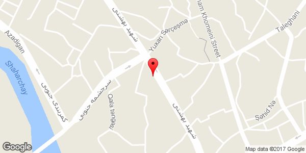 موقعیت خیاطی روی نقشه