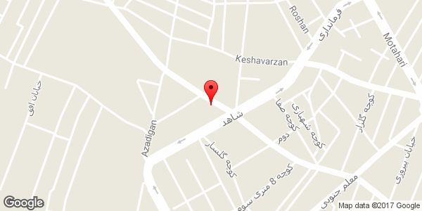 موقعیت مرکز رشد اقماری میانه روی نقشه