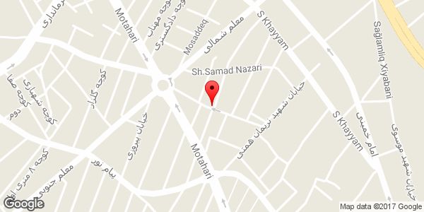 موقعیت سوپر مارکت باغبانی روی نقشه