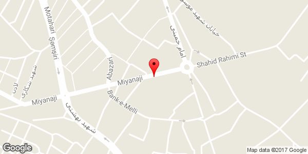 موقعیت آبسردکن روی نقشه