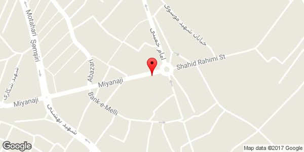 موقعیت نمایندگی پوشاک اسپرت یاران شعبه میانه روی نقشه