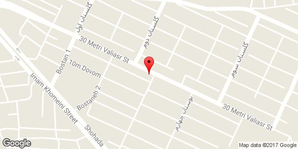 موقعیت کفش فروشی و لوازم کادوئی روی نقشه