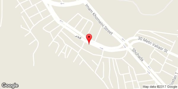 موقعیت نمایشگاه اتومبیل آریا روی نقشه