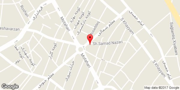 موقعیت فروشگاه لباس زنانه مادام روی نقشه