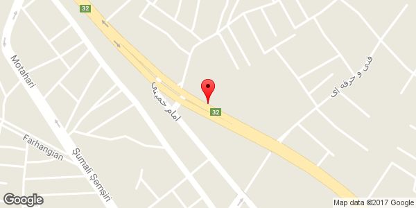 موقعیت فروشگاه لوازم یدکی روی نقشه