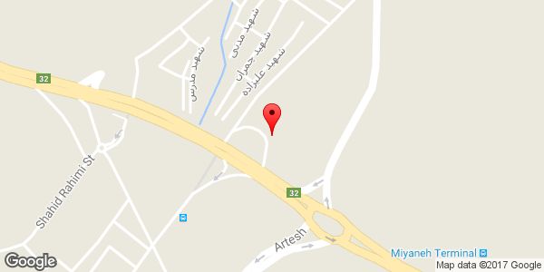 موقعیت بورس مصالح ساختمانی یونس رضایی روی نقشه