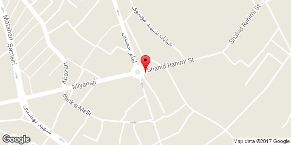 موقعیت سوپر مرغ آراز روی نقشه