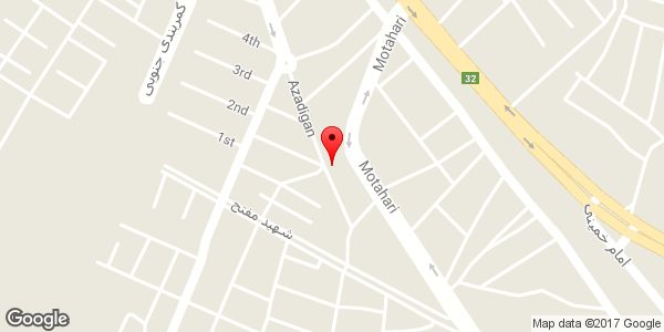 موقعیت تالار پذیرایی بلریان روی نقشه