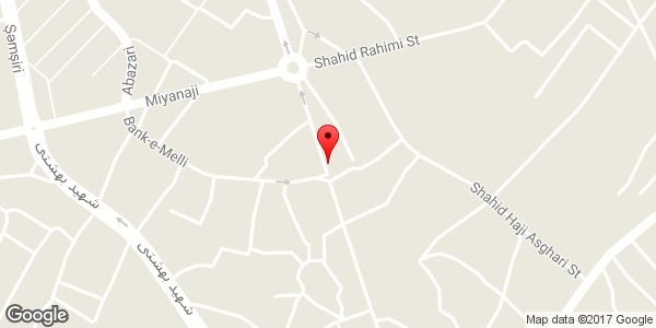 موقعیت شرکت مخمل و ابریشم کاشان طاووس نساجی ایران روی نقشه