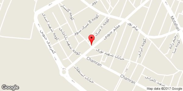 موقعیت فروشگاه وفائی روی نقشه