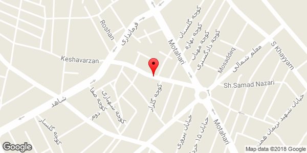 موقعیت خیابان کشاورزان روی نقشه