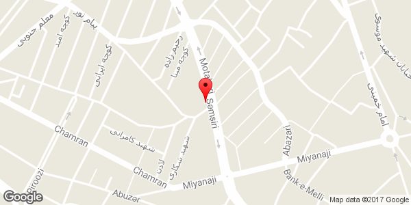 موقعیت فروشگاه امی تیس روی نقشه