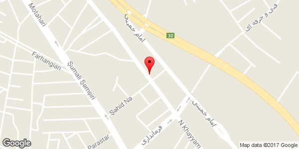 موقعیت نانوایی روی نقشه