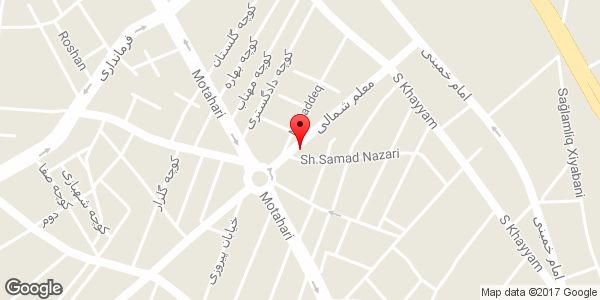 موقعیت کیف و کفش ژست روی نقشه