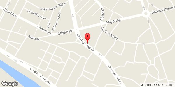 موقعیت آموزشگاه رانندگی هدف روی نقشه