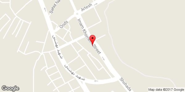 موقعیت فروشگاه و نمایشگاه دائمی صنایع دستی زندانیان میانه روی نقشه