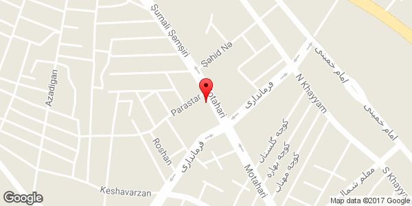 موقعیت اداره ثبت احوال شهرستان میانه روی نقشه