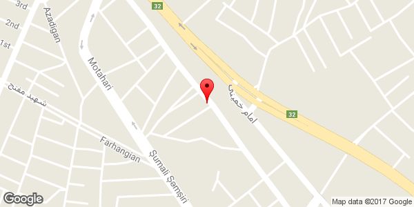 موقعیت سوپر مارکت مختاری روی نقشه