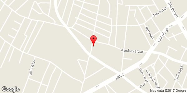 موقعیت سالن زیبایی رخ روی نقشه