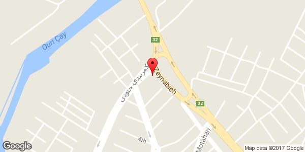 موقعیت اتومبیل آذر روی نقشه