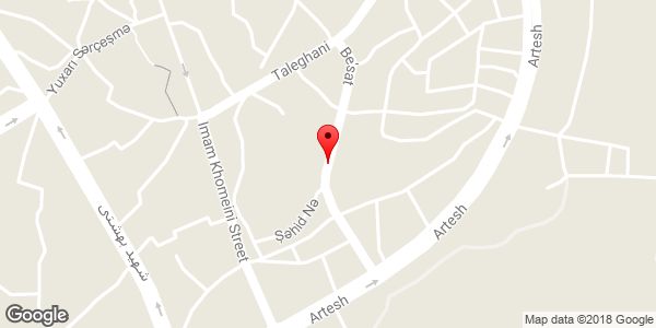 موقعیت خیابان بعثت روی نقشه