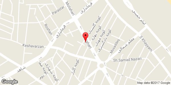 موقعیت اغذیه هفت چنار روی نقشه