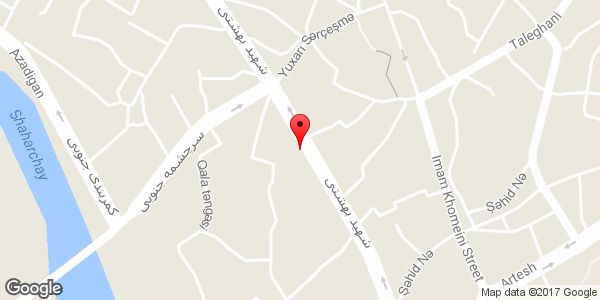 موقعیت میوه سبزی روی نقشه