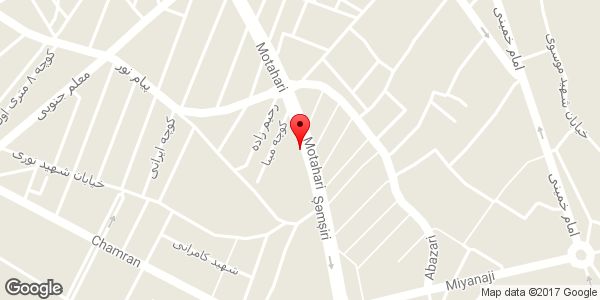 موقعیت لوستر برنز کده آراز روی نقشه