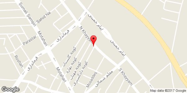 موقعیت آموزشگاه خیاطی فنی و حرفه ای آزاد صیامی (ویژه بانوان) روی نقشه