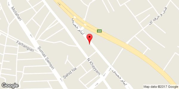 موقعیت تالار پذیرایی مروارید روی نقشه