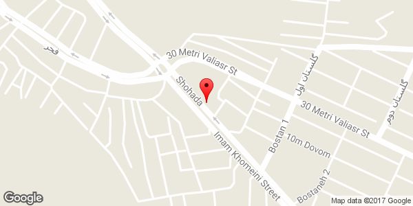 موقعیت جلوبندی و کمک فنر سازی بهزاد روی نقشه