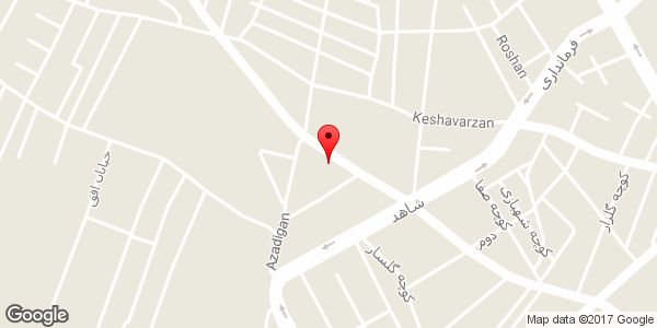 موقعیت فروشگاه لباس زنانه روی نقشه