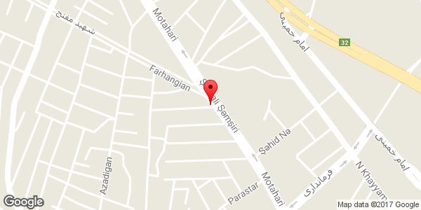 موقعیت شیرینی سرای نارمک روی نقشه