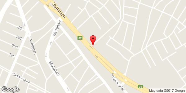 موقعیت جلوبندی و کمک فنر سازی مهدی کامرانی روی نقشه